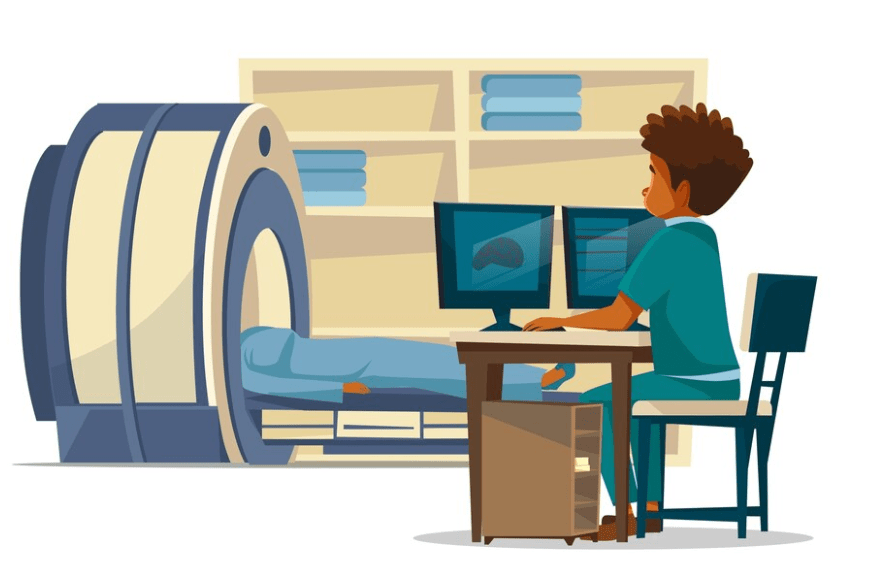 CT scan for detailed body imaging.